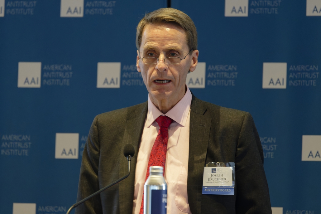 Joseph Bruckner delivering his remarks to the audience at the AAI event.